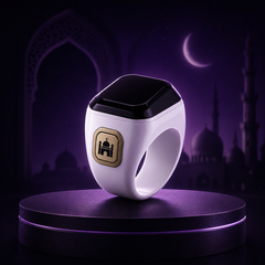 Smart Tasbih ring app integration and OLED screen display