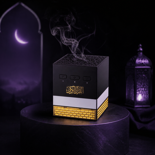 Hdaya Kaaba Quran Speaker with built-in Bakhoor burner functionality